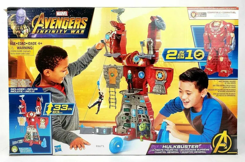 Hasbro Marvel Avengers Hulkbuster Ultimate Action Figure Playset  Includes Tower Base & Roto-Blade Launcher