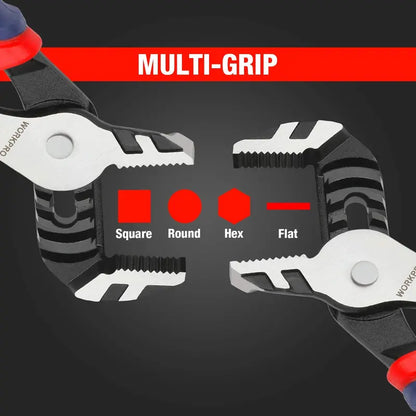 WORKPRO 3-Piece Adjustable Groove Joint Pliers Set