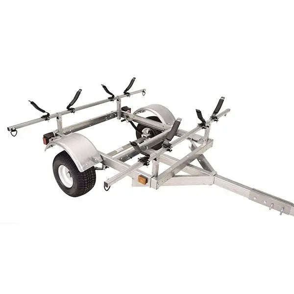 Malone LowMax 2-Kayak Galvanized Trailer with LED Lights and 70 MPH Tires