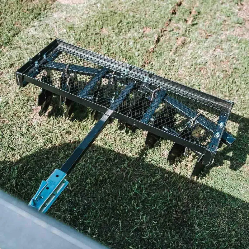 2025 Titan Distributors Notched Disc Harrow  4-Foot Pull-Behind Attachment for ATV/UTV (2-Inch Hitch, NO250072)