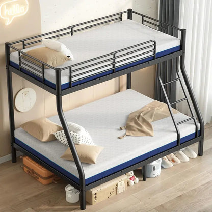 Cyranture Heavy-Duty Twin-over-Full Metal Bunk Bed  Reinforced Guardrails & Sturdy Frame