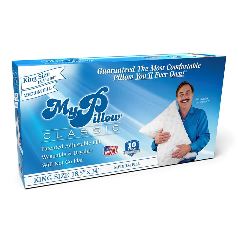 MyPillow Classic King-Size Medium-Fill Bed Pillow  As Seen on TV