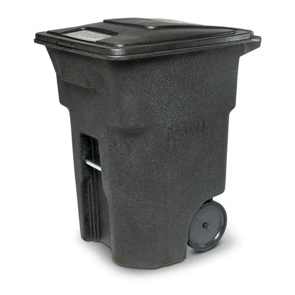 Toter 96-Gallon Residential Trash Can  Heavy-Duty Wheeled Bin with Smooth-Roll Casters & Secure Lid