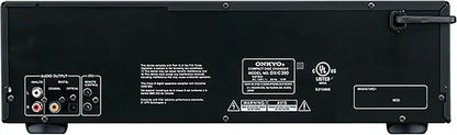 6-Disc CD Changer  Sleek Black Multi-Disc Audio Player for Home Entertainment Systems