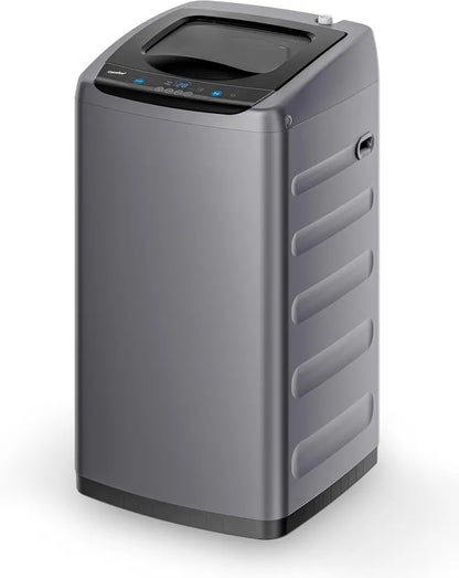 Comfee 0.9 cu.ft Fully Automatic Portable Washing Machine  LED-Controlled Compact Washer with Dual Drums and Space-Saving Design