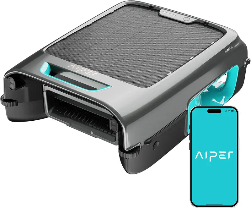 AIPER Surfer S2 Solar-Powered Pool Skimmer with App Control & Smart Navigation
