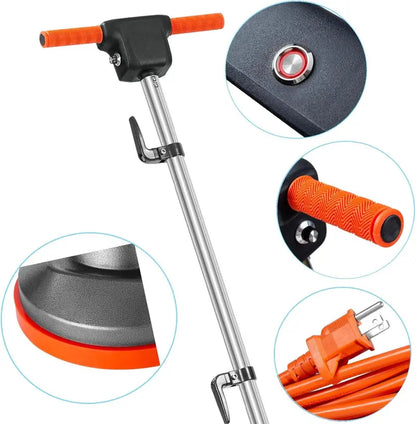 Professional Floor Scrubbing Machine  Brush & Pad System for Deep Cleaning Hard Surfaces and Carpets