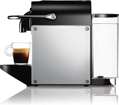 Nespresso Pixie by DeLonghi  Compact Aluminum Espresso Machine, 19-Bar Pump, 1100ml Water Tank, Silver Finish