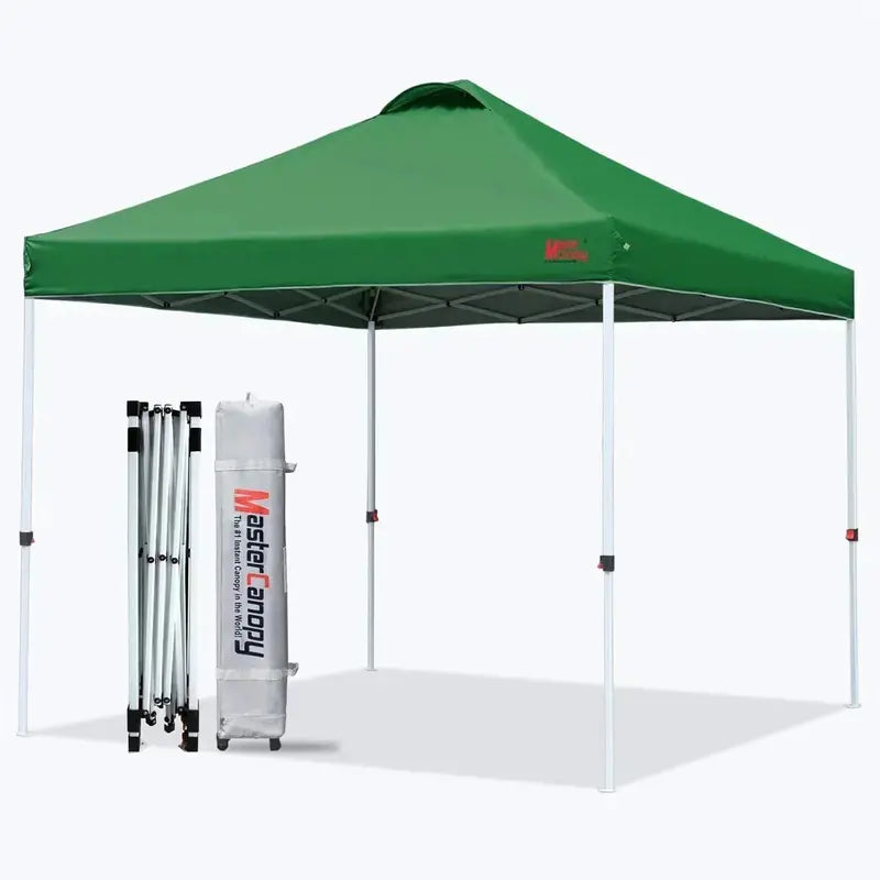 10×10 Black Pop-Up Canopy Tent  Durable Instant Shelter with Roller Bag for Transport