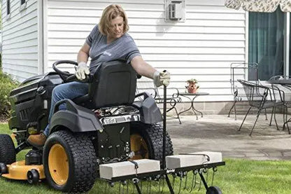 Agri-Fab 48-Inch Tow-Behind Dethatcher  Steel Tine Lawn Renovation Tool