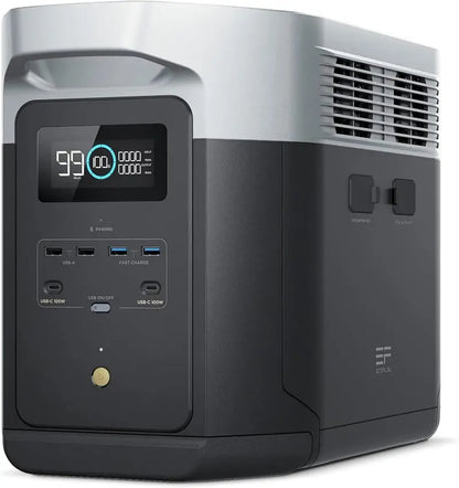 EcoFlow Delta 2 Max Solar Generator  2400W Pure Sine Wave Inverter, Expandable Battery System