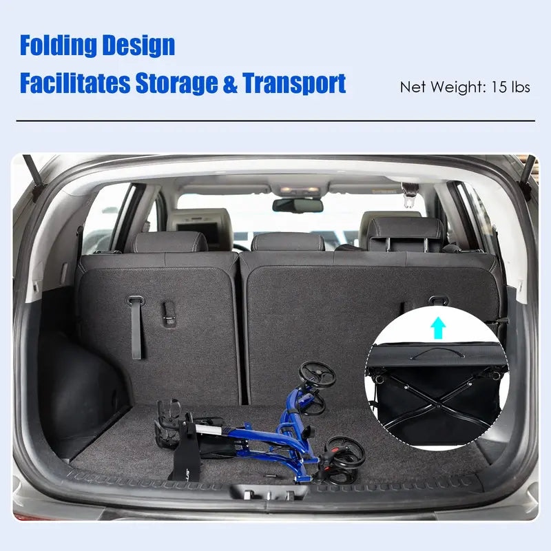 Senior-Friendly Rollator Walker  Convertible 2-in-1 Design with Resting Seat