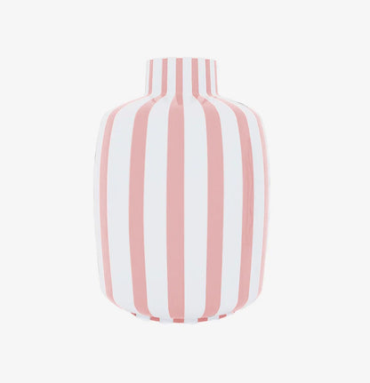 Milan   Vase d coratif ray  rose en c ramique