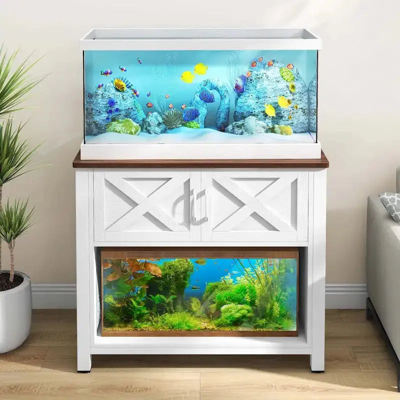 Moasis Aquarium Stand  4050 Gallon Fish Tank Cabinet with Built-In Power Outlets