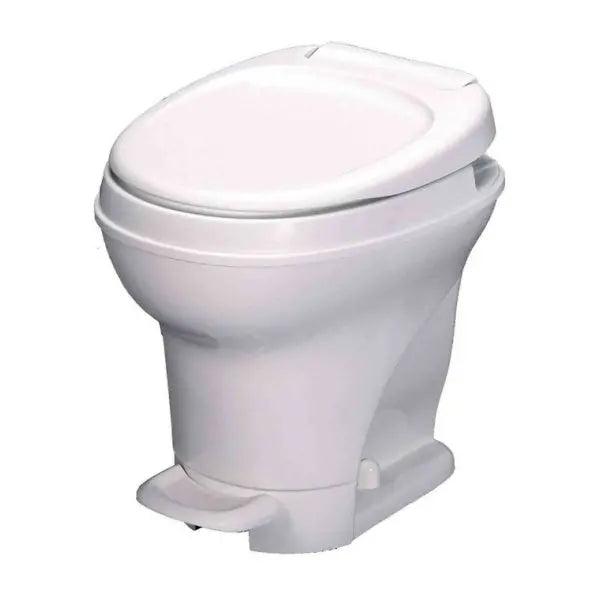 Aqua-Magic V High-Profile RV Toilet  Pedal-Flush Design, White Finish, Compatible with Thetford 31671