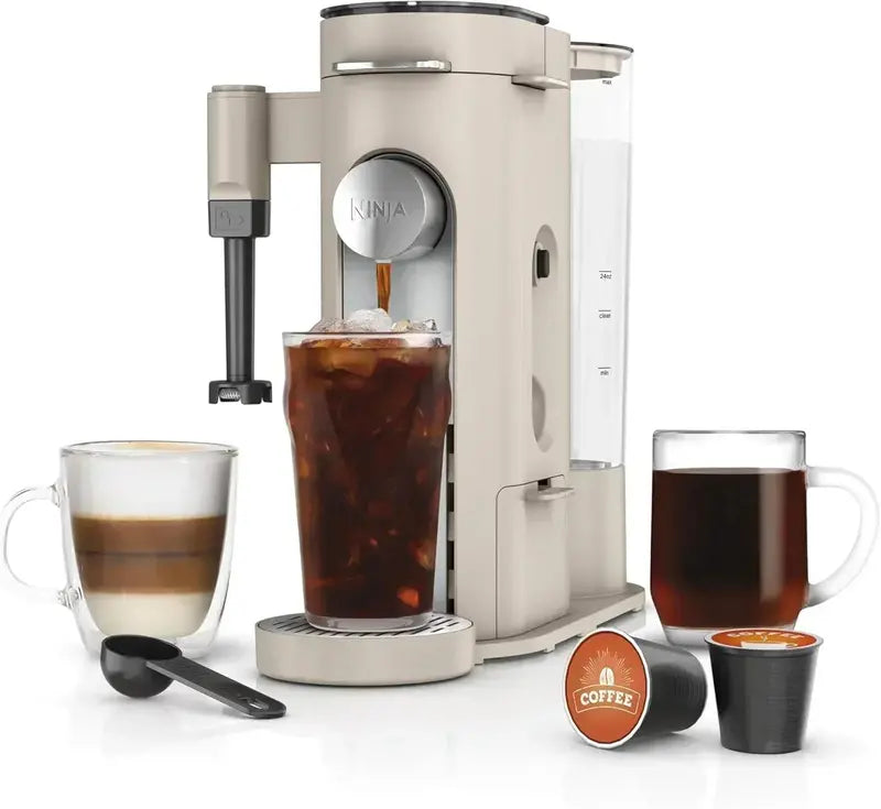 Ninja Single-Serve Coffee Maker with 56 oz Reservoir and Stone Finish
