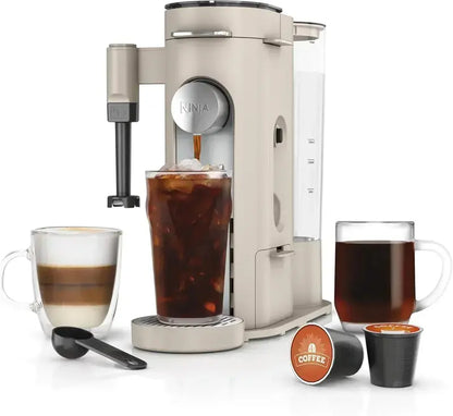 Ninja Single-Serve Coffee Maker with 56 oz Reservoir and Stone Finish