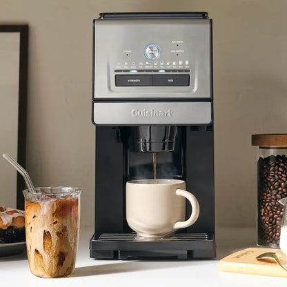 Cuisinart DGB-30 Custom Grind & Brew Single-Cup Coffee Maker with Adjustable Strength and Over-Ice Mode