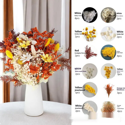 Curated Dried Flower Bouquet  Rustic Botanical Arrangement for Home & Wedding Spaces