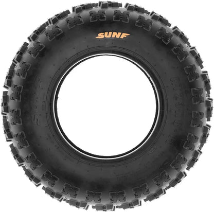 SunF A027 4-Pack ATV UTV Knobby Sport Tires, 22×7-10 Front & 20×10-9 Rear, 6-Ply Tubeless