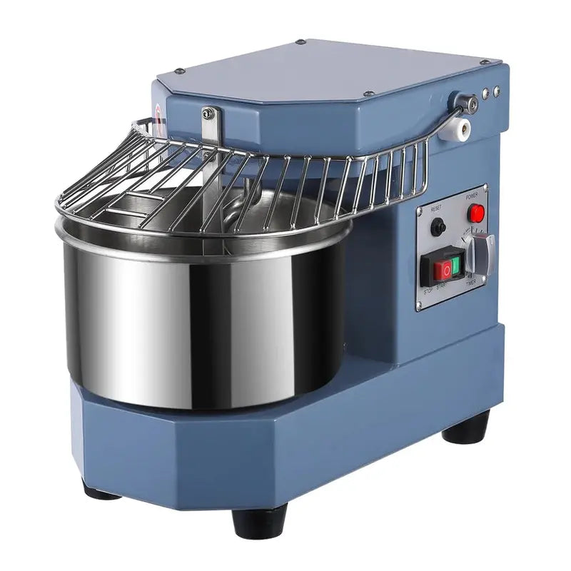 8-Quart Commercial Food Mixer  450W Dual-Arm Kneading, Stainless Steel Bowl, Safety Shield & Programmable Timer