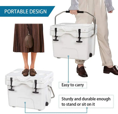 16-Quart Portable Cooler  Insulated Ice Chest for Day Trips and Outdoor Adventures