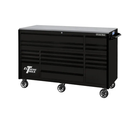 Extreme Tools RX250 72-Inch Roller Cabinet  19-Drawer Heavy-Duty Tool Storage with 250-Lb Slides