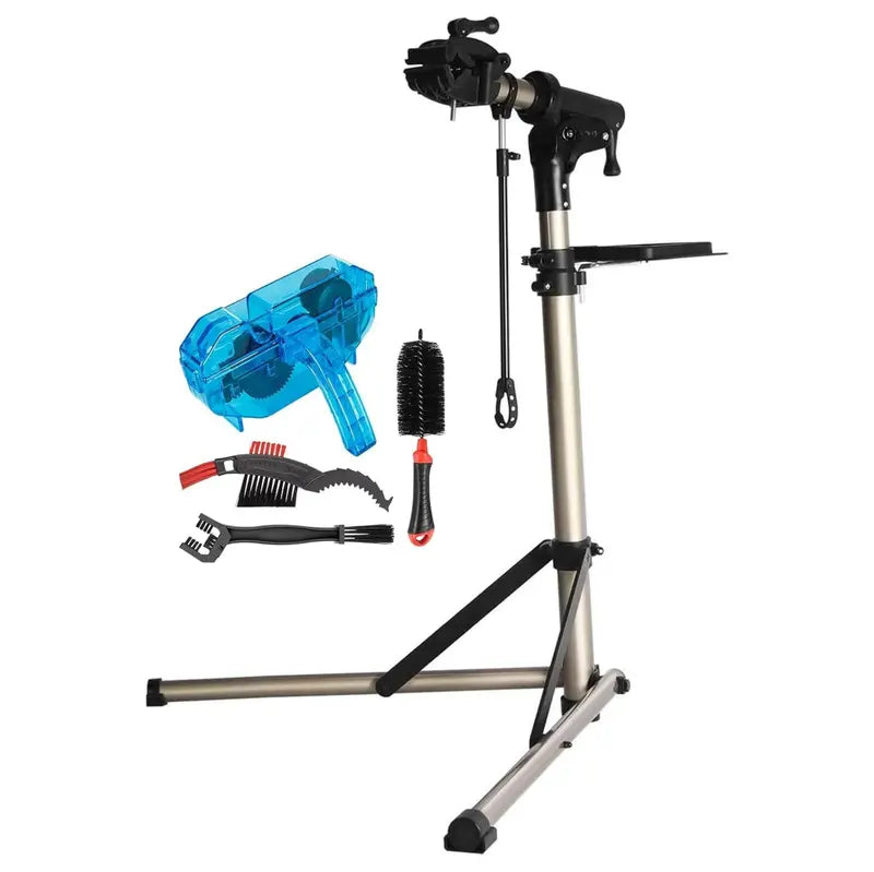 Adjustable Folding Bike Repair Stand with Quick-Release Clamp System