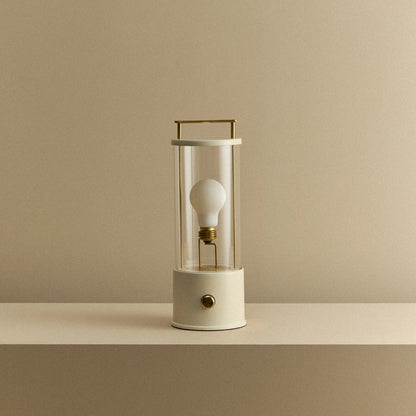 The Muse 2.0 Portable Lamp in Candlenut White