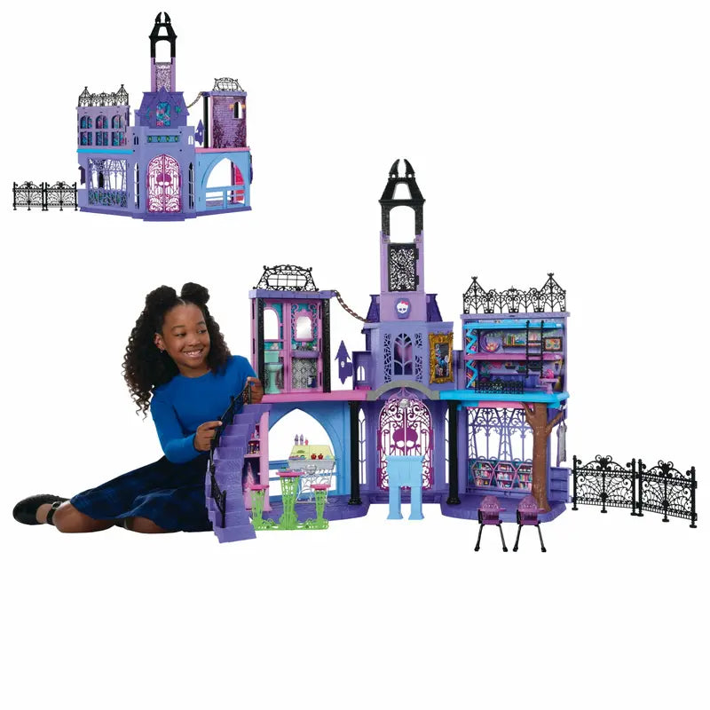 Monster High Haunted High School Playset with 35+ Accessories & 7+ Interactive Areas