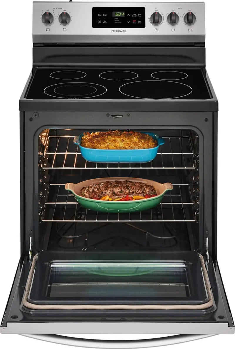 Frigidaire 30″ Stainless Steel Electric Range  Freestanding Oven & Cooktop Combo