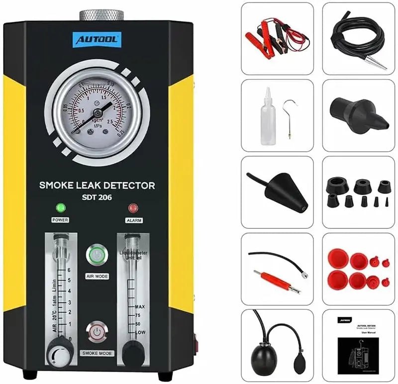 12V Automotive Smoke Leak Detector  EVAP System Diagnostic Tool for Fuel & Vacuum Line Testing