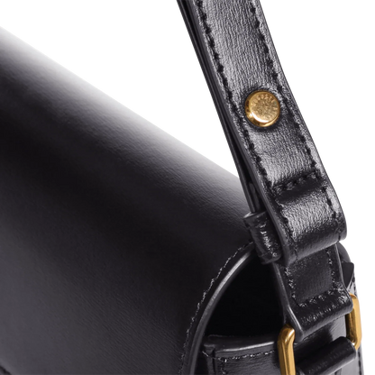 Monceau Baguette - Cuir Box Noir