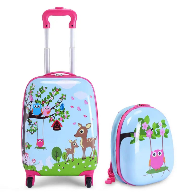 Kids’ Luggage Set  Two Lightweight Carry-Ons (12″ and 16″) for Travel
