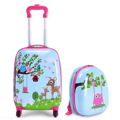 Kids’ Luggage Set  Two Lightweight Carry-Ons (12″ and 16″) for Travel