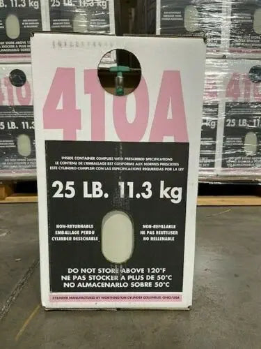 25-Pound Factory-Sealed R-410A Refrigerant Can  Pure, New, HVAC Certified