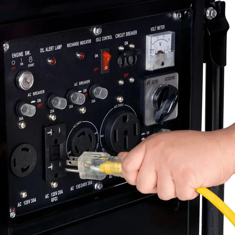 13,000-Watt Dual-Fuel Portable Generator  Gas or Propane Powered, Electric Start, Transfer Switch Ready & RV Compatible