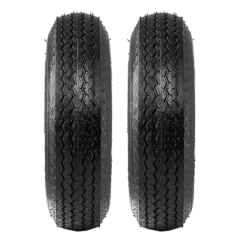 Albott Set of 2 Trailer Tires and Rims 4.80-8 480-8 6PR with 4 Lug on 4