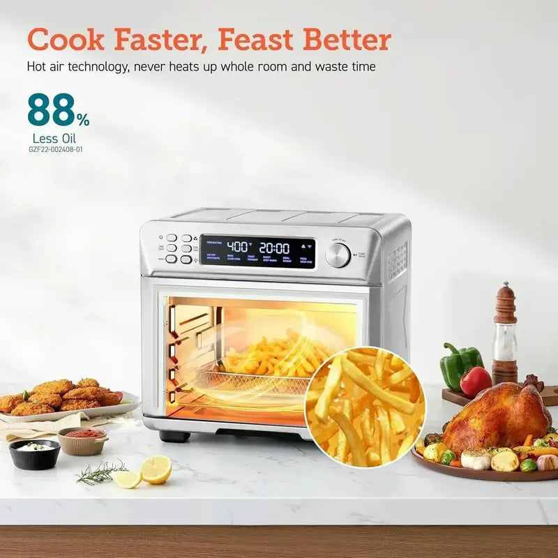 COSORI 12-in-1 Smart Air Fryer Toaster Oven  Countertop Convection Oven with Airfry Function