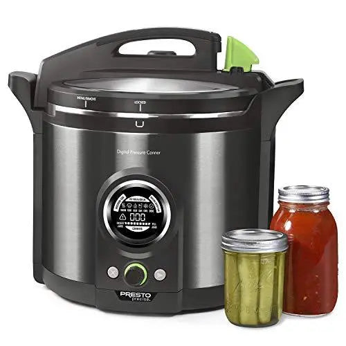 Presto 12-Quart Digital Pressure Canner  Black Stainless Steel Home Canning System with Programmable Settings