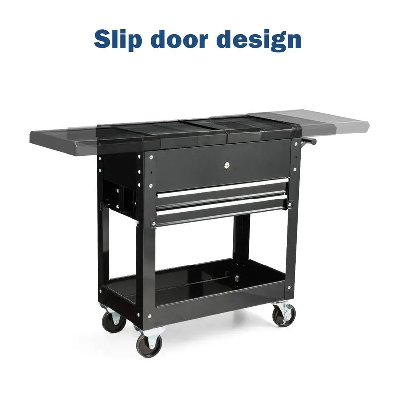 Rolling Tool Cabinet on Casters  Heavy-Duty Steel Storage Cart with Multiple Drawers