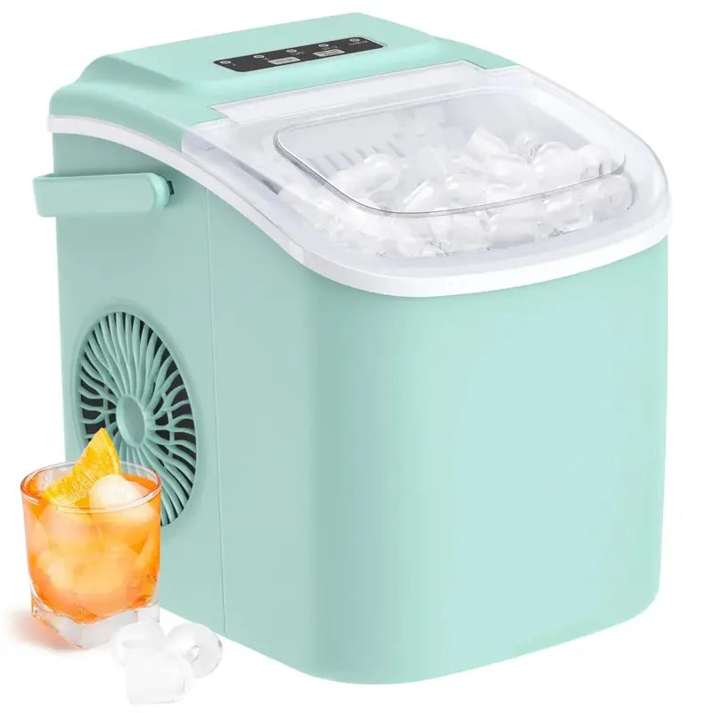Countertop Pellet Ice Maker  33 lbs/24H Output, Self-Cleaning, Stainless Steel Design