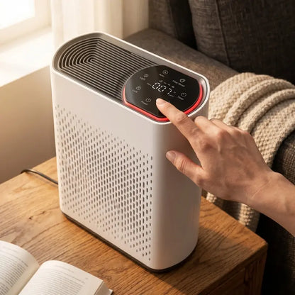 HEPA Air Purifier for Large Rooms  Real-Time PM2.5 Monitoring & Auto Adjustment