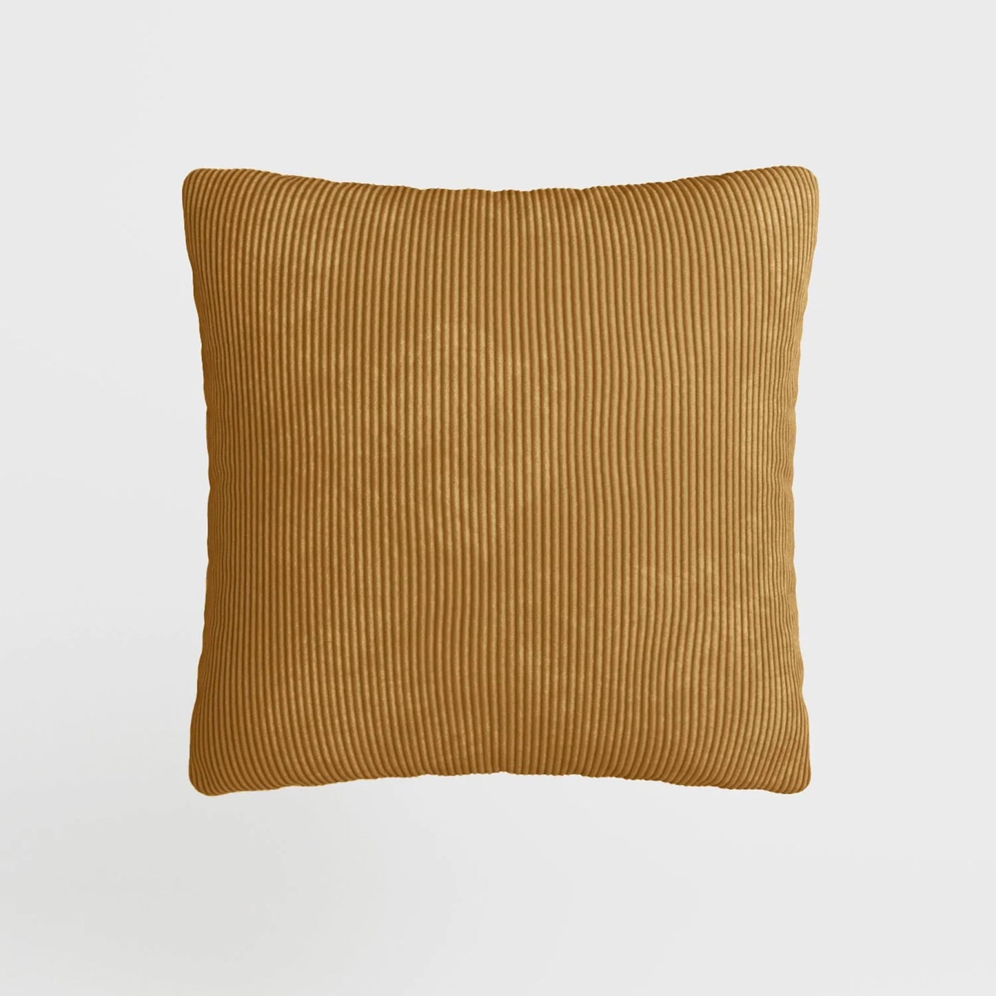 Coussin en velours jaune moutarde déhoussable 40x40cm