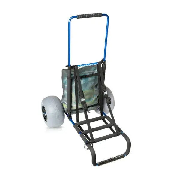 My Beach Cart  Heavy-Duty Aluminum Folding Utility Cart with 12″ Balloon Tires & Sand-Ready Mesh Bag