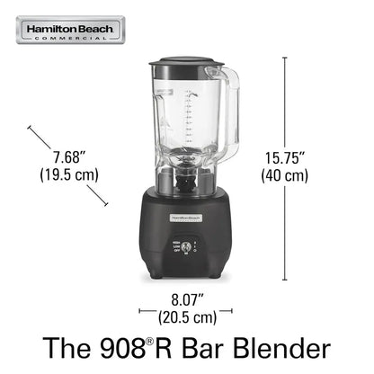Hamilton Beach HBB908R 44 oz Bar Blender  1 HP, 2-Speed Commercial Grade