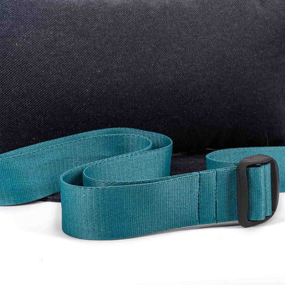Coussin d'allaitement sangle bleu paon · DUOH