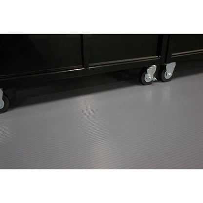 G-Floor Rib 5 ft. x 10 ft. Slate Grey Vinyl Garage Flooring Cover and Protector GF55RB510SG
