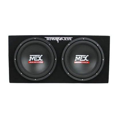 Dual 12-Inch Car Subwoofer System  Includes Enclosure, 1500W Amp, and Wiring Kit