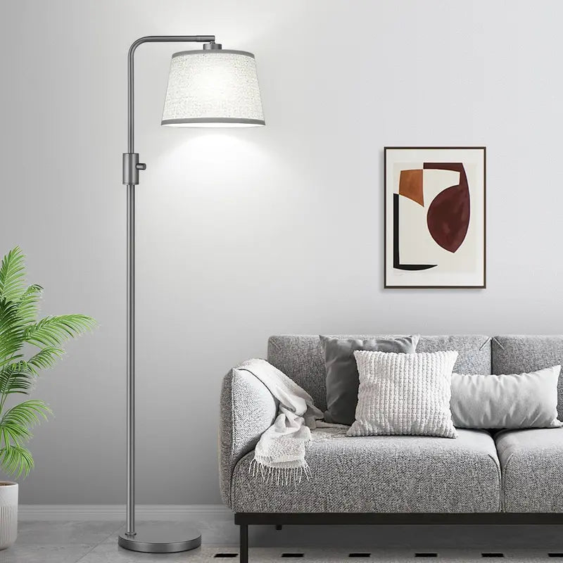 Adjustable Dimmable Floor Lamp with Vintage Edison Bulb